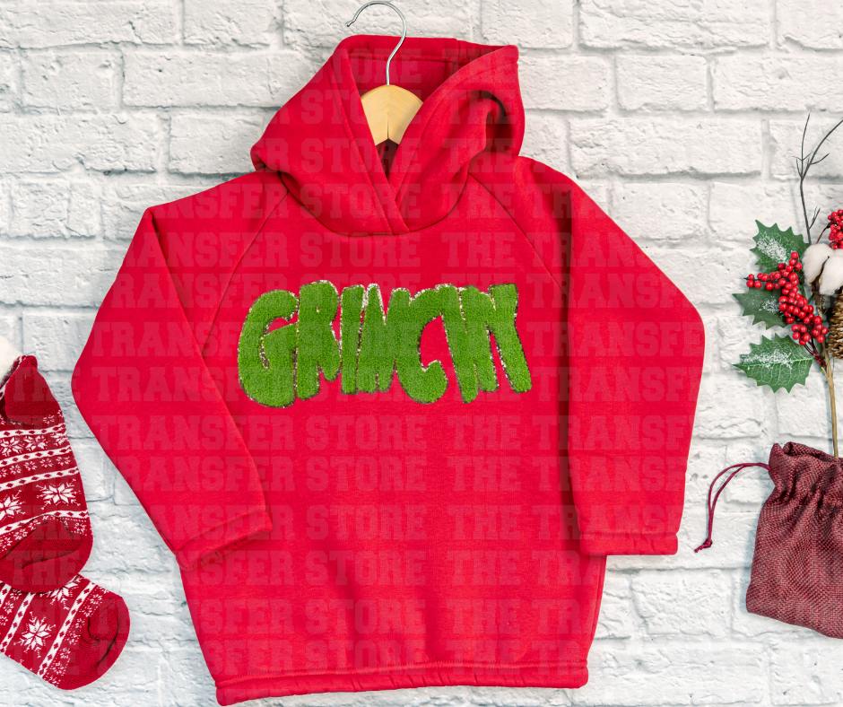Grinchy Chenille Patch
