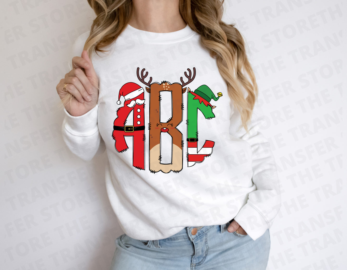 Santa, Elf, Reindeer Monogram