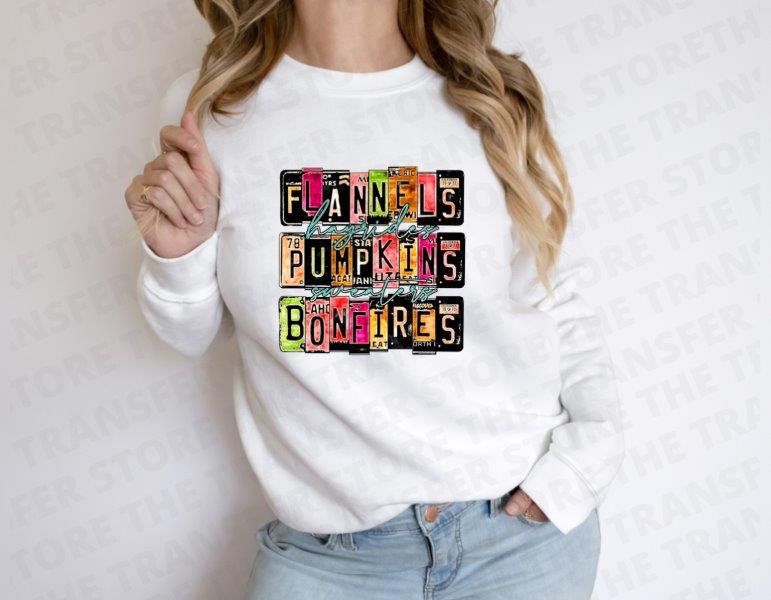 Flannels Hayrides Pumpkins Sweaters Bonfires