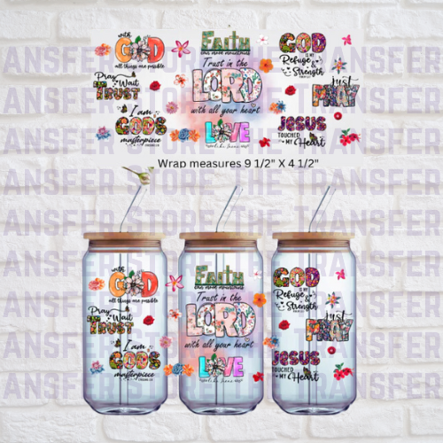 Trust in the Lord UV DTF Cup Wrap 16oz