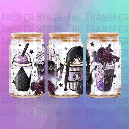 It's Wednesday UV DTF Cup Wrap 16oz