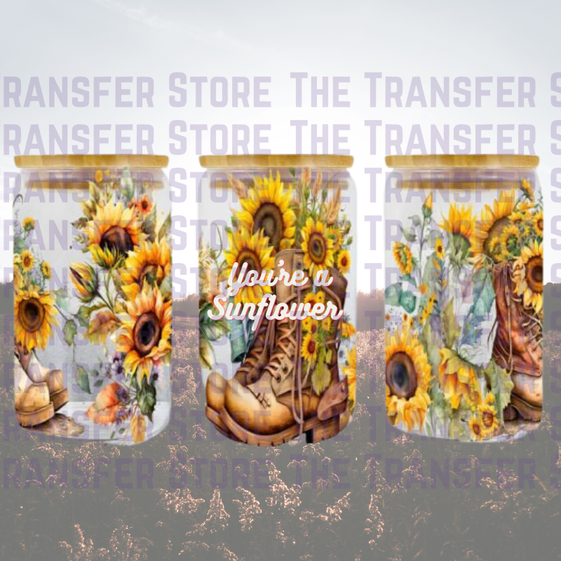 You're a Sunflower UV DTF Cup Wrap 16oz – The Transfer Store