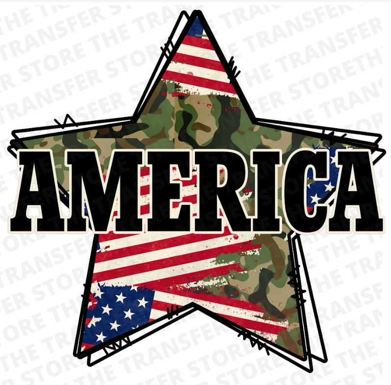 America Camo Star