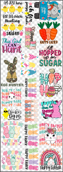 Easter Gang Sheet- Gang Sheet #2- All Youth