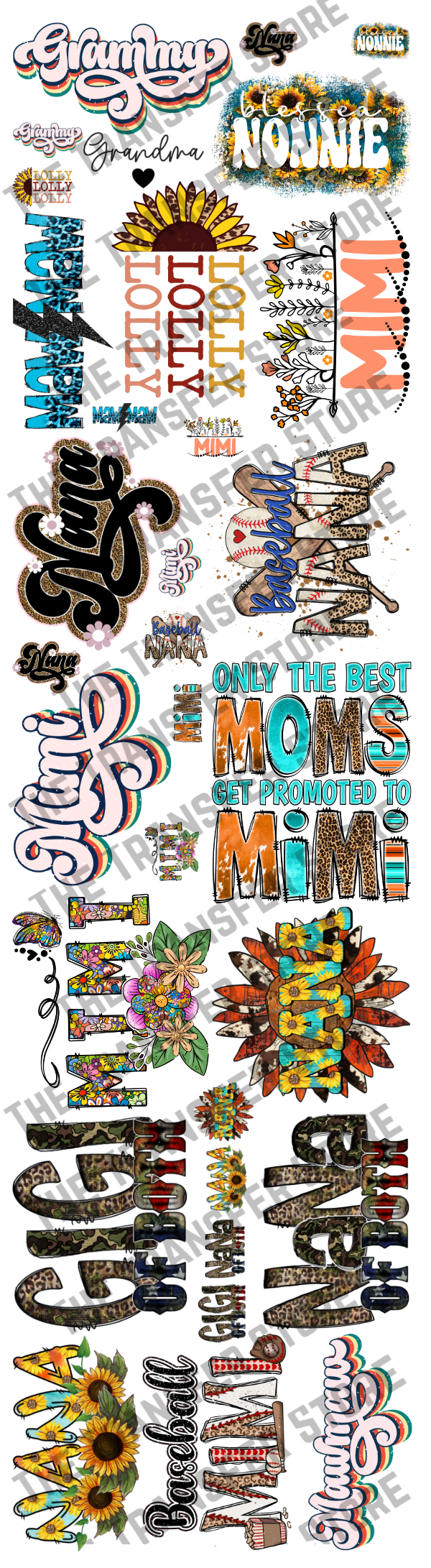 60 inch Grandma Gang Sheet