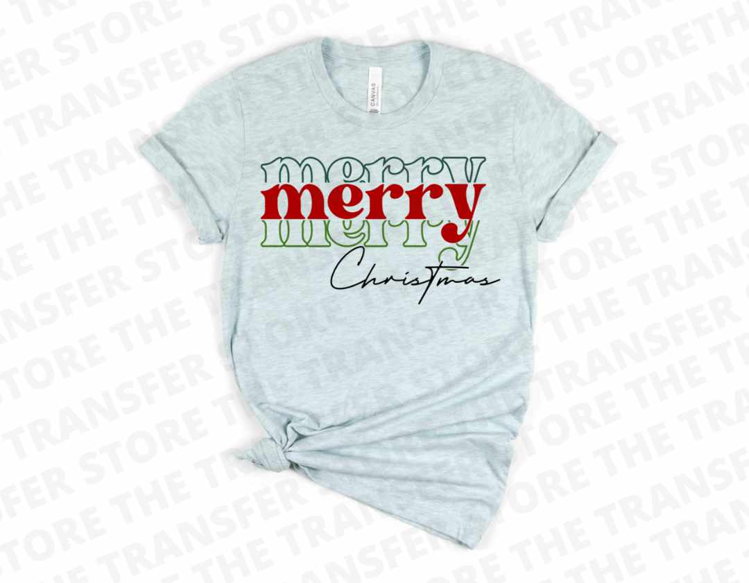 Stacked Merry Christmas