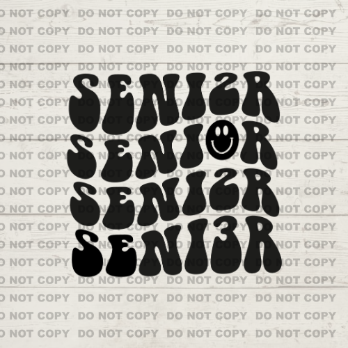 Black Retro Senior Wave