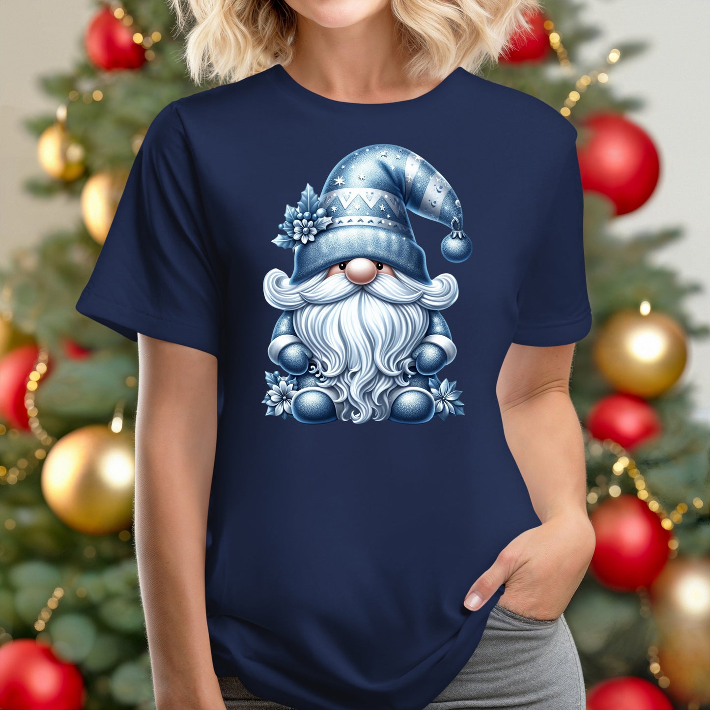 BLUE CHRISTMAS GNOME - NAVY