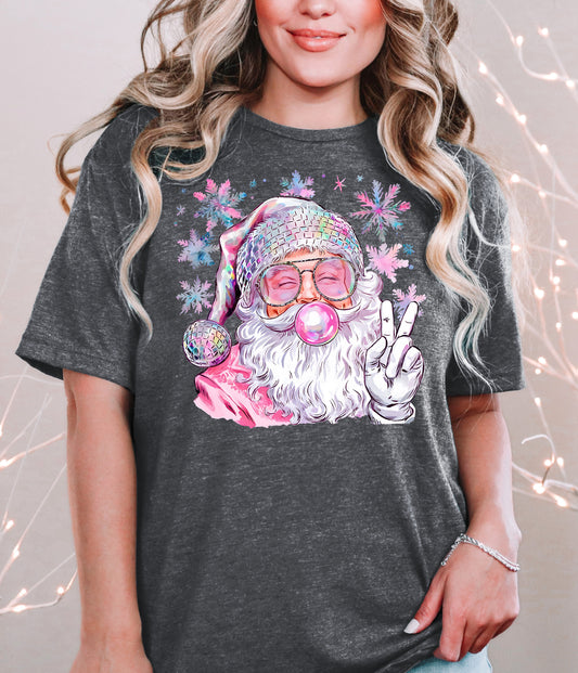 DISCO SANTA - DARK HEATHER GREY