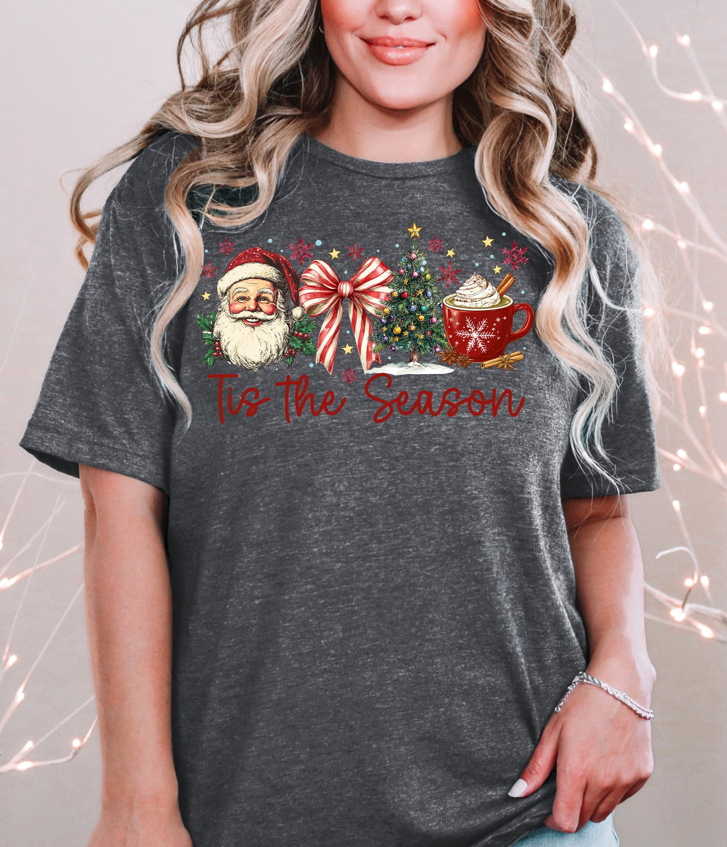 TIS THE SEASON - DARK HEATHER GREY