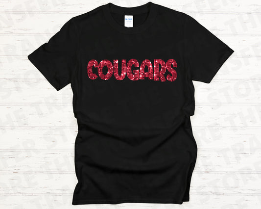 Cougars Red Bling