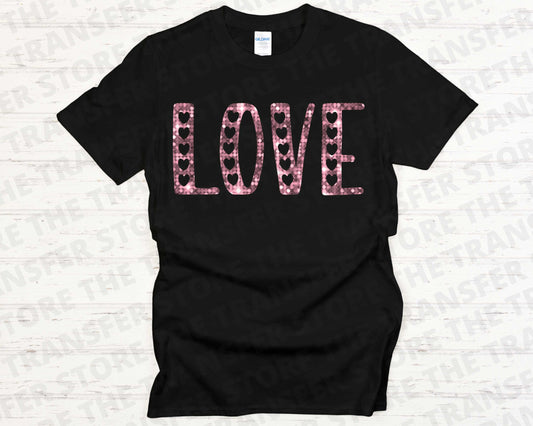 Love Bling Printed T-Shirt- Size Youth XS