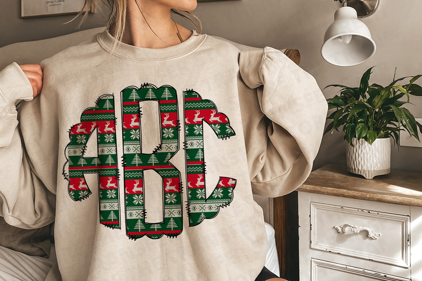 Ugly Christmas Sweater Monogram