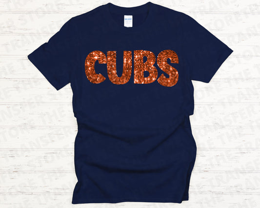 Cubs Orange Bling