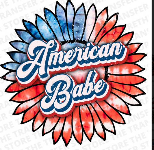 American Babe Tie Dye Sunflower