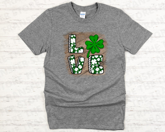 Love Stacked Four Leaf Clover