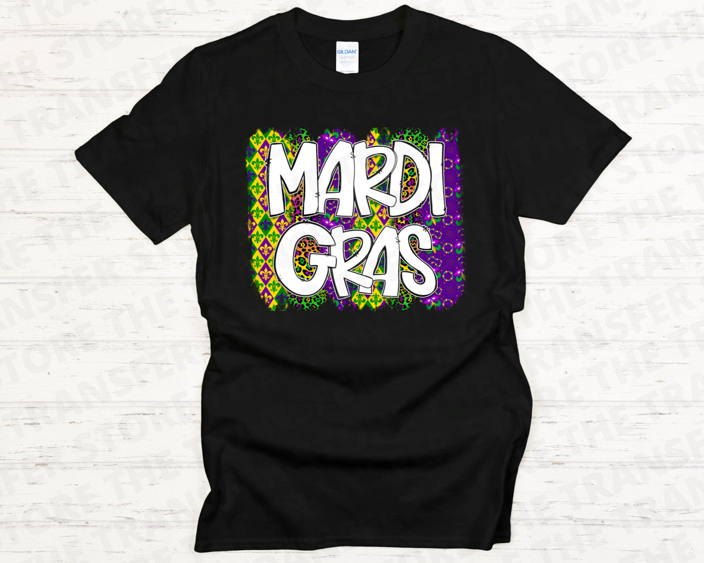 Mardi Gras Brush Stroke