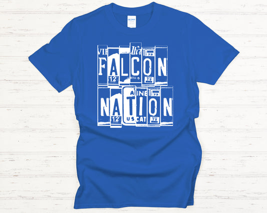 Falcon Nation License Plate